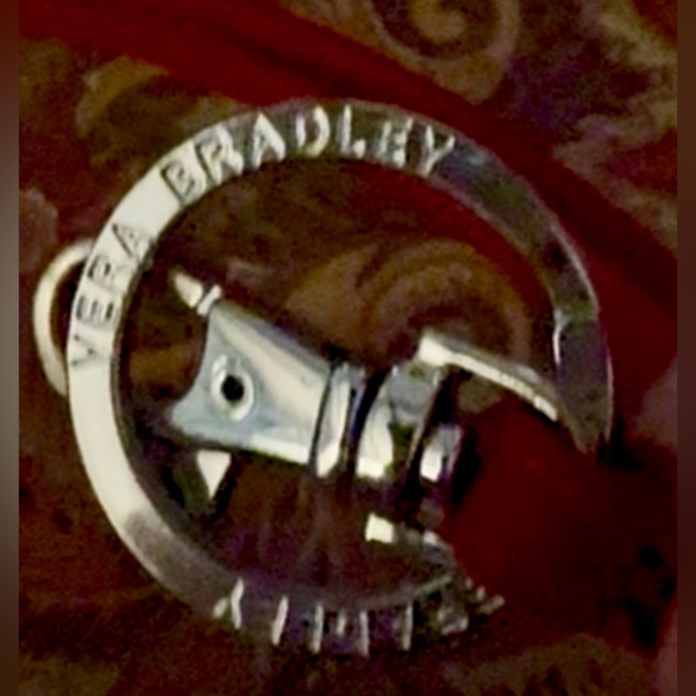 Vera Bradley Solid Red Lanyard, Key Holder - Picture 4 of 4
